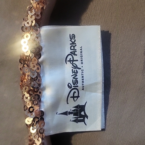 AUTHENTIC DISNEY rose gold sequin Minnie mouse ears - Picture 3 of 3